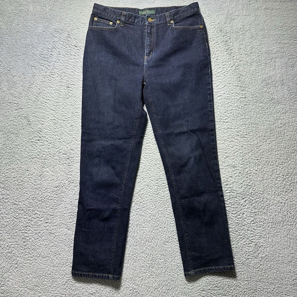 Ralph Lauren Jeans Co LRL Women's Size 10 Dark Wash Denim Stretch Jeans 90's Y2K